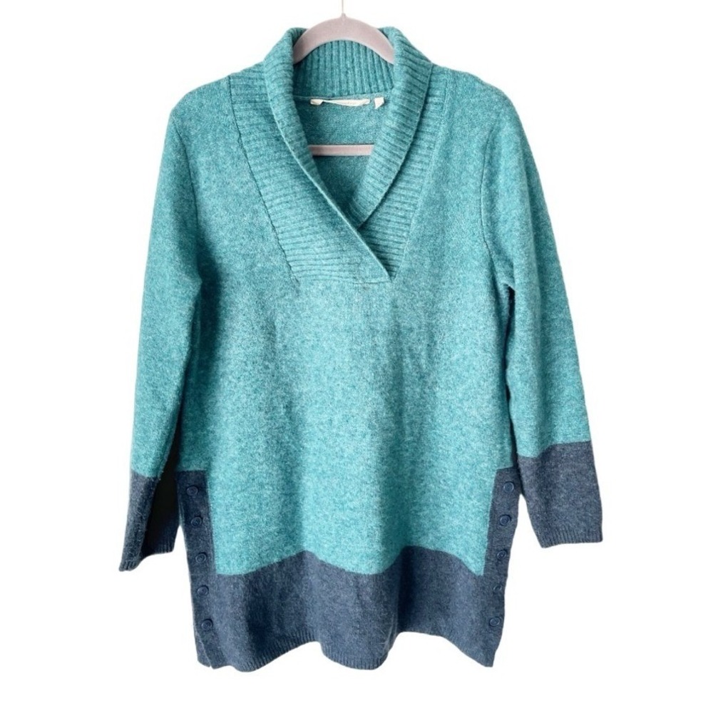 Soft Surroundings Seastar Colorblock Tunic Sweater Size Medium